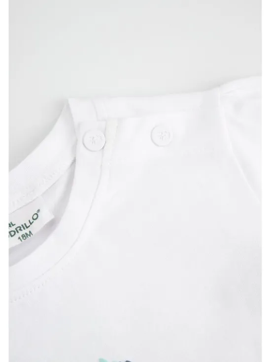 Coccodrillo T-Shirt WC6143201FGN-001 Biały Regular Fit