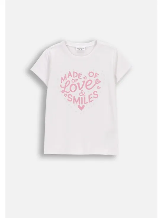 Coccodrillo T-Shirt WC6143204HGK-001 Biały Regular Fit