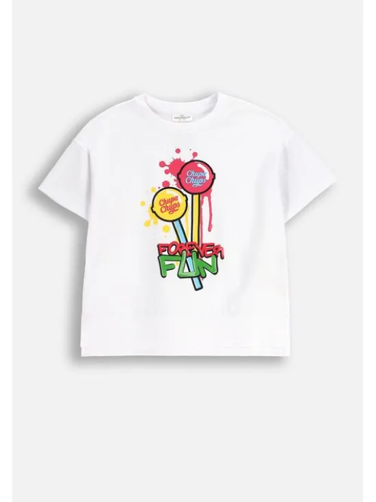 Coccodrillo T-Shirt WC5143210LGD-001 Biały Regular Fit