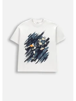 Coccodrillo T-Shirt WC6143201MBJ-001 Biały Regular Fit