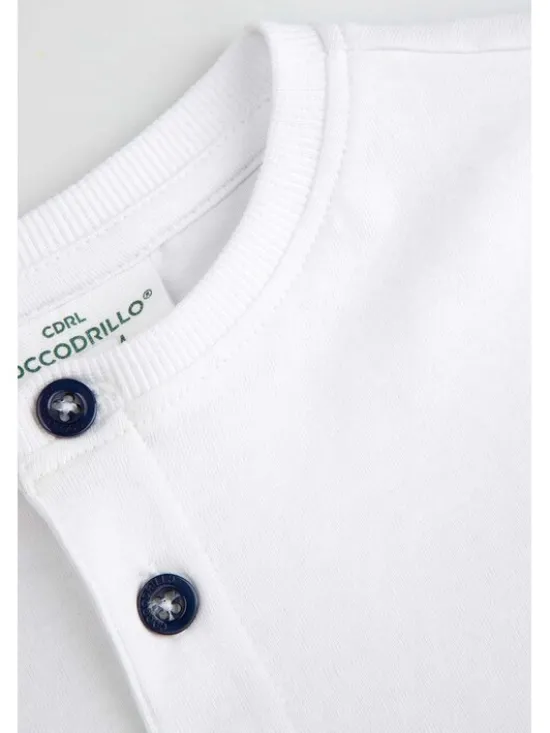 Coccodrillo T-Shirt WC6143204NBN-001 Biały Regular Fit