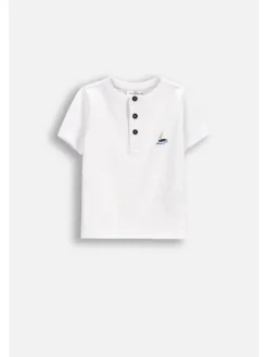 Coccodrillo T-Shirt WC6143204NBN-001 Biały Regular Fit