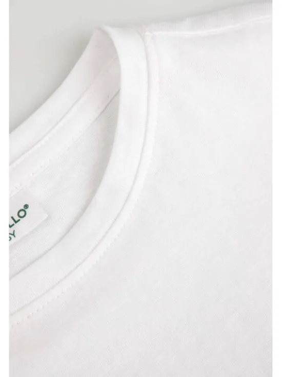 Coccodrillo T-Shirt WC6143203QGK-001 Biały Regular Fit