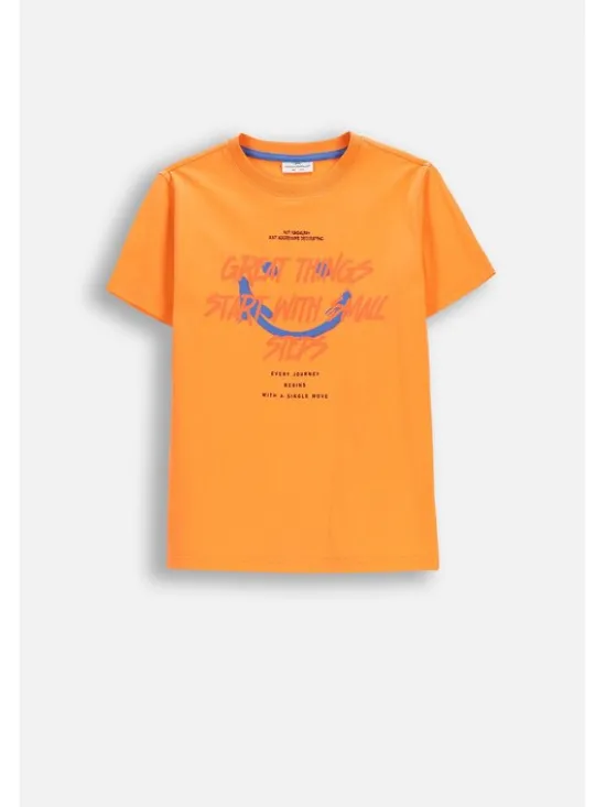Coccodrillo T-Shirt WC6143203RBJ-006 Pomarańczowy Regular Fit