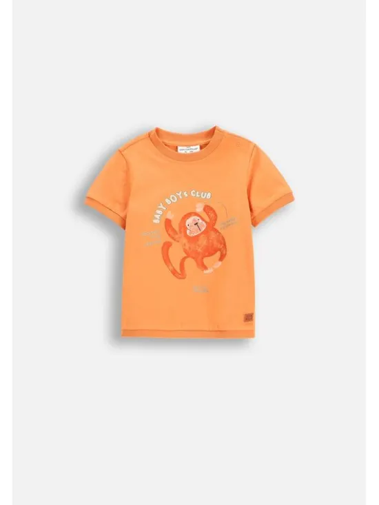 Coccodrillo T-Shirt WC5143201SBN-006 Pomarańczowy Regular Fit
