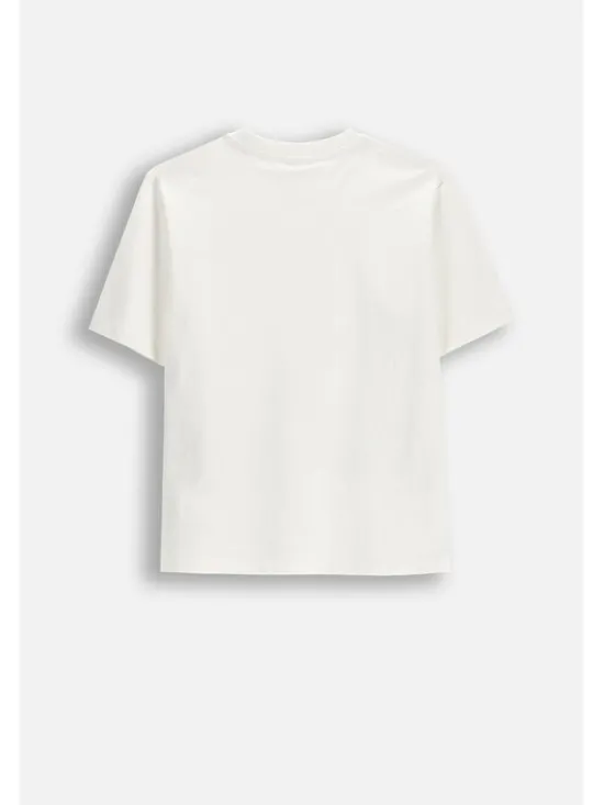Coccodrillo T-Shirt WC6143203TBJ-003 Kremowy Regular Fit