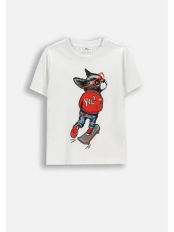 Coccodrillo T-Shirt WC6143233VBA-001 Biały Regular Fit