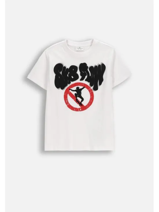 Coccodrillo T-Shirt WC6143205VBA-001 Biały Regular Fit