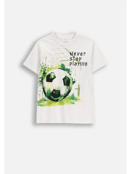Coccodrillo T-Shirt WC6143208VBA-001 Biały Regular Fit