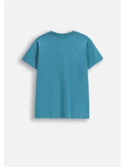 Coccodrillo T-Shirt WC6143202VBA-013 Turkusowy Regular Fit