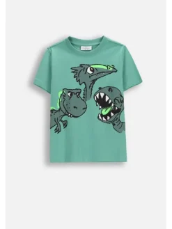 Coccodrillo T-Shirt WC6143235VBA-011 Zielony Regular Fit