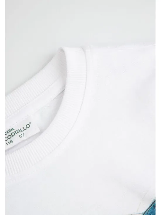 Coccodrillo T-Shirt WC6143208VBB-001 Biały Regular Fit