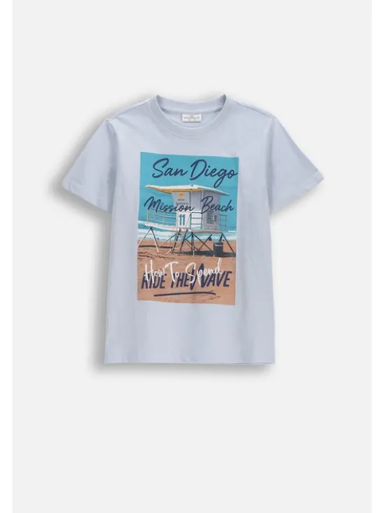 Coccodrillo T-Shirt WC6143213VBB-036 Niebieski Regular Fit