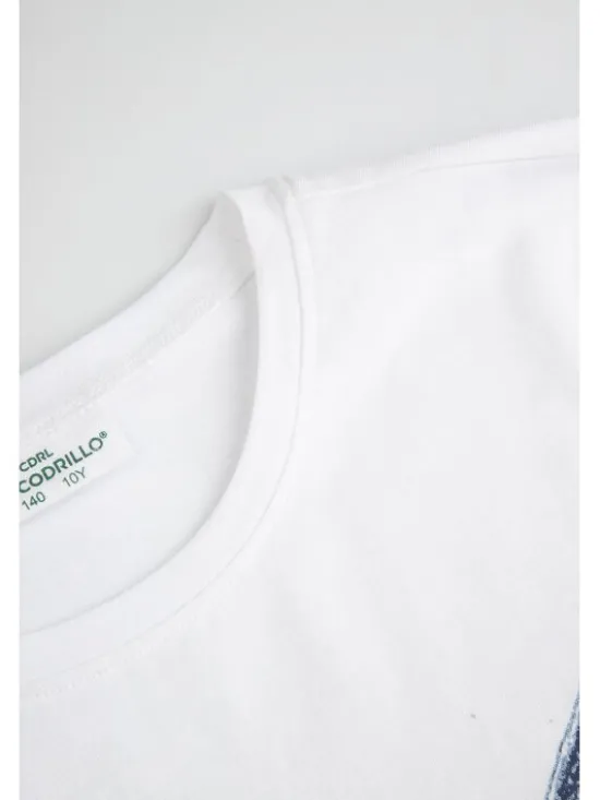 Coccodrillo T-Shirt WC6143201VGB-001 Biały Regular Fit
