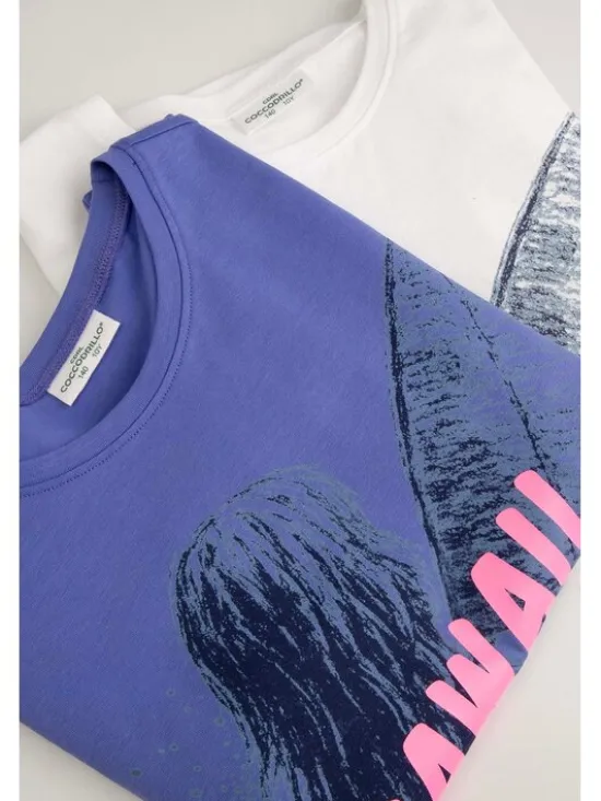 Coccodrillo T-Shirt WC6143201VGB-001 Biały Regular Fit