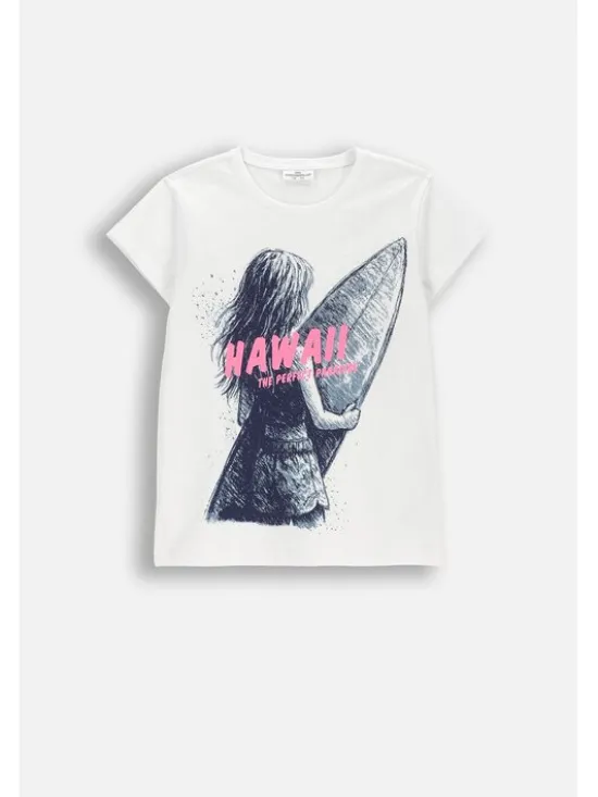 Coccodrillo T-Shirt WC6143201VGB-001 Biały Regular Fit