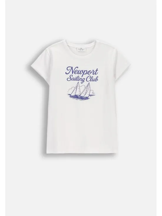 Coccodrillo T-Shirt WC6143206VGB-001 Biały Regular Fit