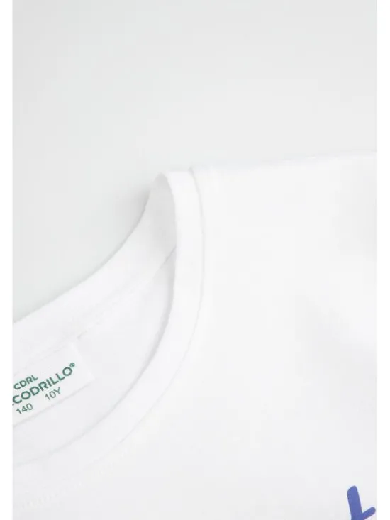 Coccodrillo T-Shirt WC6143206VGB-001 Biały Regular Fit