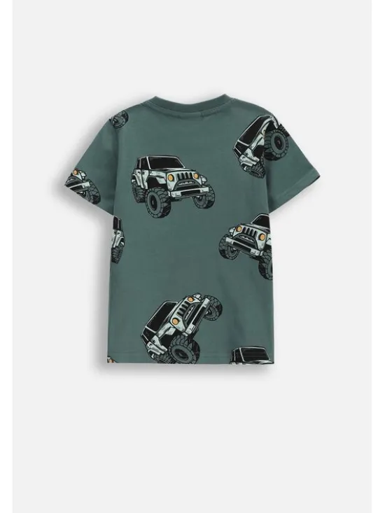 Coccodrillo T-Shirt WC5143204WBK-011 Zielony Regular Fit