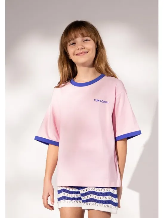 Coccodrillo T-Shirt WC6143201WGJ-007 Różowy Regular Fit