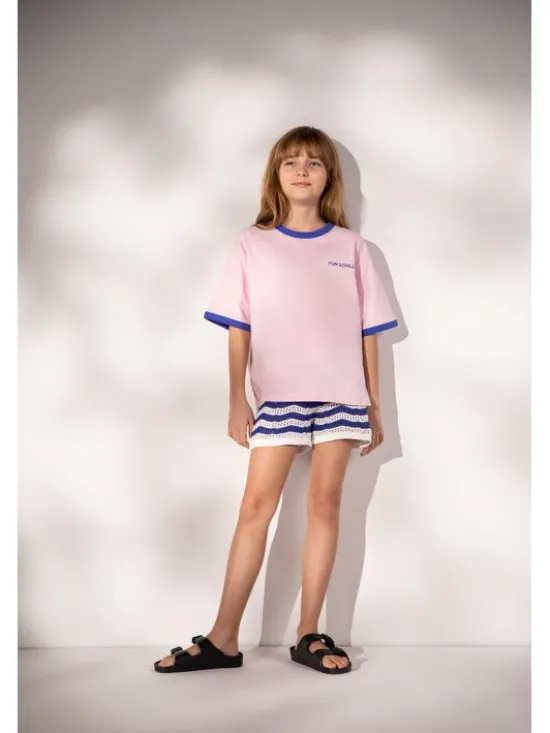 Coccodrillo T-Shirt WC6143201WGJ-007 Różowy Regular Fit