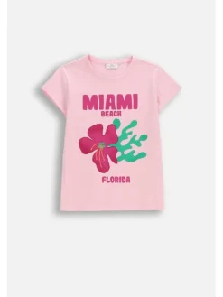 Coccodrillo T-Shirt WC6143203WGJ-007 Różowy Regular Fit