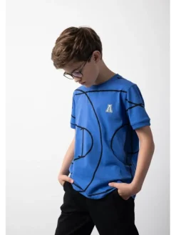 Coccodrillo T-Shirt ZC5143202ABJ-032 Granatowy Regular Fit