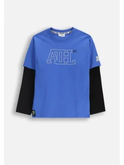Coccodrillo T-Shirt ZC5143102ABJ-032 Granatowy Regular Fit