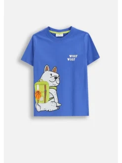 Coccodrillo T-Shirt ZC5143203ABK-032 Granatowy Regular Fit