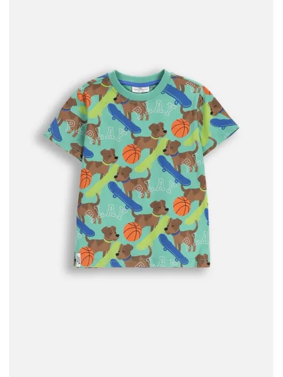 Coccodrillo T-Shirt ZC5143202ABK-011 Zielony Regular Fit