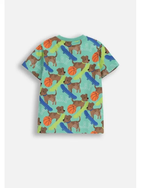 Coccodrillo T-Shirt ZC5143202ABK-011 Zielony Regular Fit