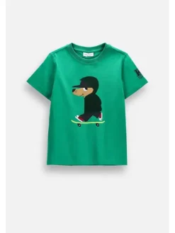 Coccodrillo T-Shirt ZC6143203ABK-011 Zielony Regular Fit