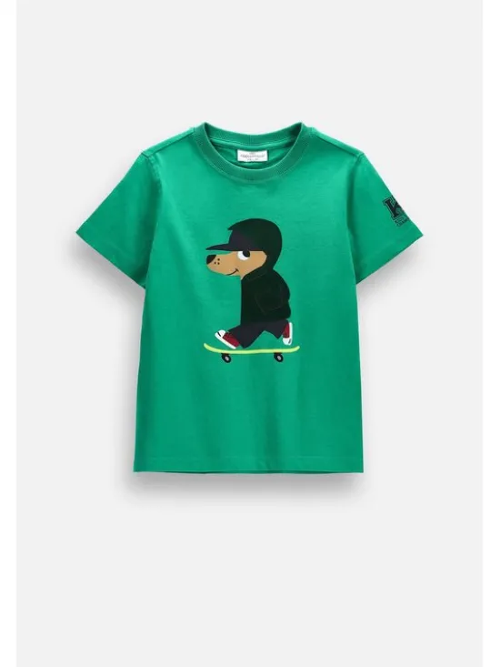 Coccodrillo T-Shirt ZC6143203ABK-011 Zielony Regular Fit