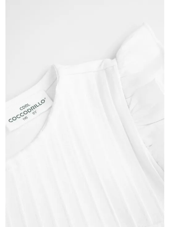 Coccodrillo T-Shirt ZC5143105AGK-001 Biały Regular Fit