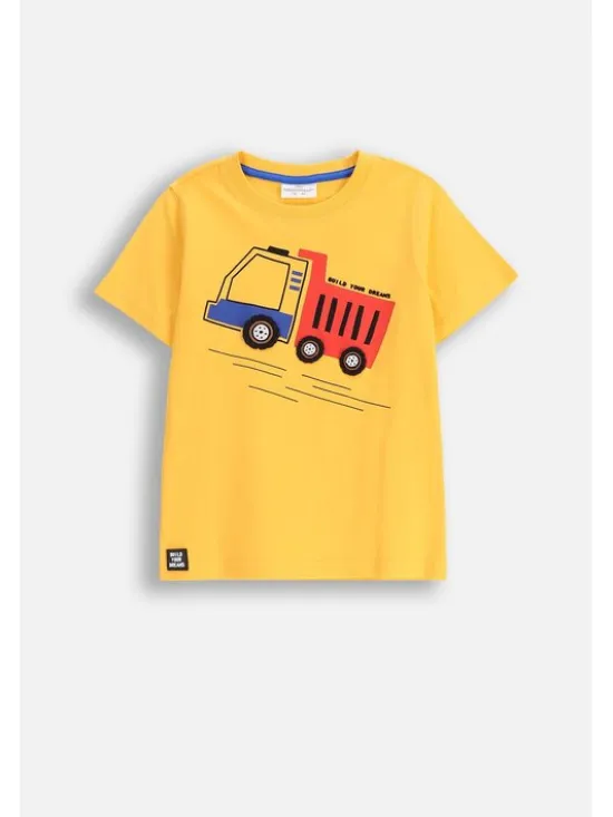 Coccodrillo T-Shirt ZC5143201CBK-004 Żółty Regular Fit