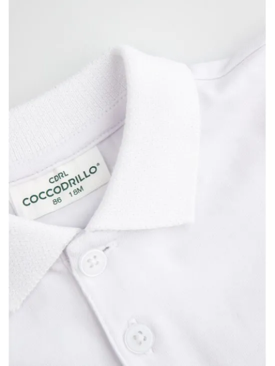 Coccodrillo T-Shirt ZC5143502EBB-001 Biały Regular Fit