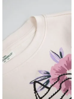 Coccodrillo T-Shirt ZC5143201FGJ-003 Écru Regular Fit