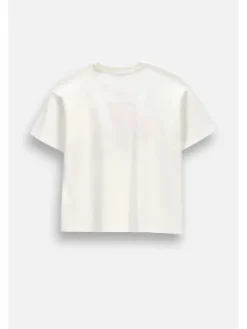 Coccodrillo T-Shirt ZC6143203FGJ-003 Kremowy Regular Fit