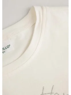 Coccodrillo T-Shirt ZC6143201FGK-003 Kremowy Regular Fit