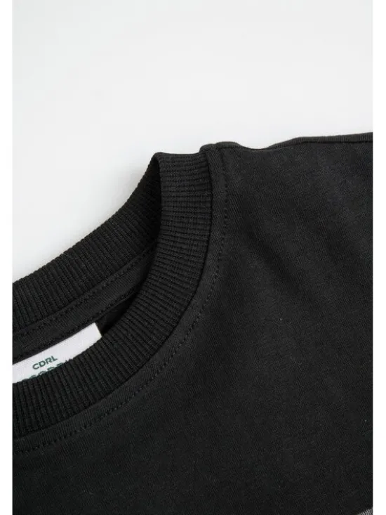 Coccodrillo T-Shirt ZC6143202GBJ-021 Czarny Regular Fit