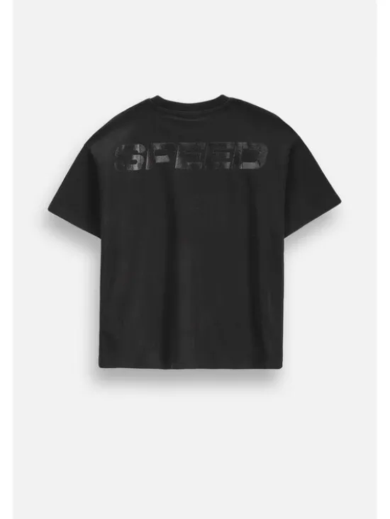 Coccodrillo T-Shirt ZC6143202GBJ-021 Czarny Regular Fit
