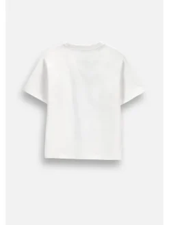 Coccodrillo T-Shirt ZC6143202GBK-001 Biały Regular Fit