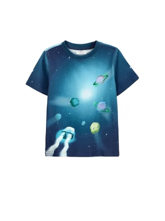 Coccodrillo T-Shirt ZC6143204GBK-014 Niebieski Regular Fit