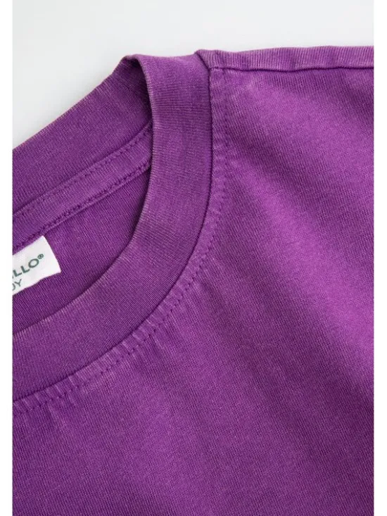 Coccodrillo T-Shirt ZC6143204HGJ-016 Fioletowy Regular Fit