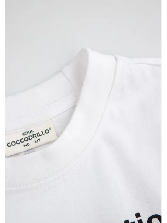 Coccodrillo T-Shirt ZC5143212LBD-001 Biały Regular Fit