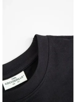 Coccodrillo T-Shirt ZC6143216LBD-021 Czarny Regular Fit