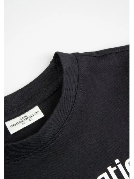 Coccodrillo T-Shirt ZC6143214LBD-021 Czarny Regular Fit