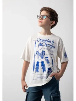 Coccodrillo T-Shirt ZC5143201LBW-003 Écru Regular Fit