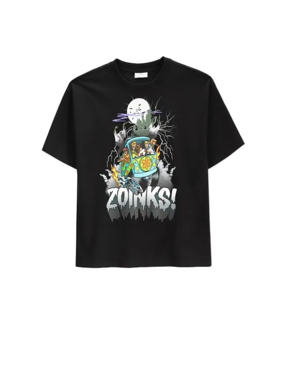 Coccodrillo T-Shirt ZC6143203LBW-021 Czarny Regular Fit
