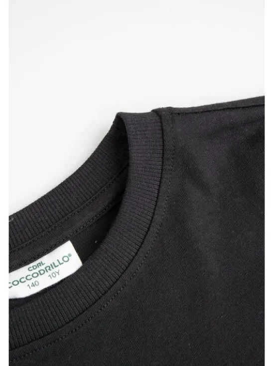 Coccodrillo T-Shirt ZC6143202LBW-021 Czarny Regular Fit